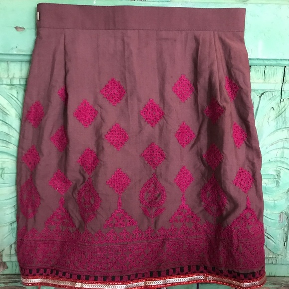 Brown Indie Tassel Skirt - Picture 3 of 7